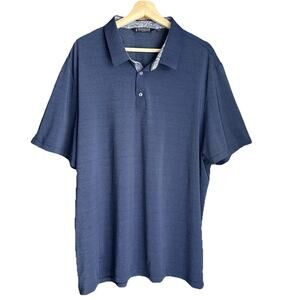 7 Diamonds Men’s Albatross Seamless Performance Polo Shirt Size XXL Blue Golf